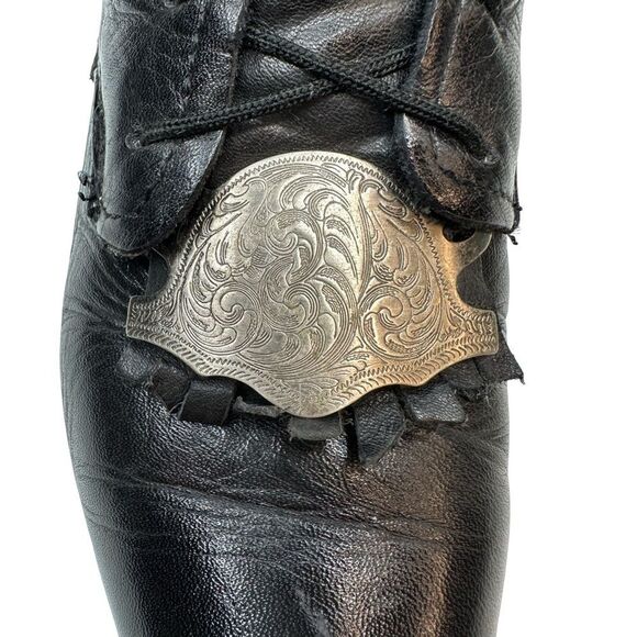 Vintage 🖤 leather boots size 8 - Picture 6 of 13